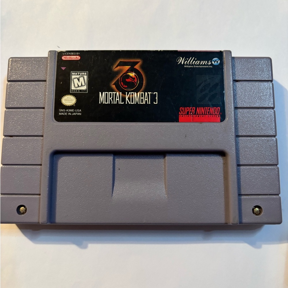 Super Nintendo Mortal Kombat 3 Game Cartridge Tested Working - Picture 2 of 8